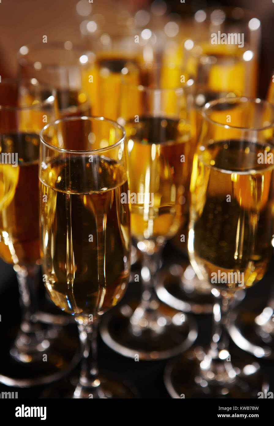 Yellow wine glasses Stock Photo Alamy