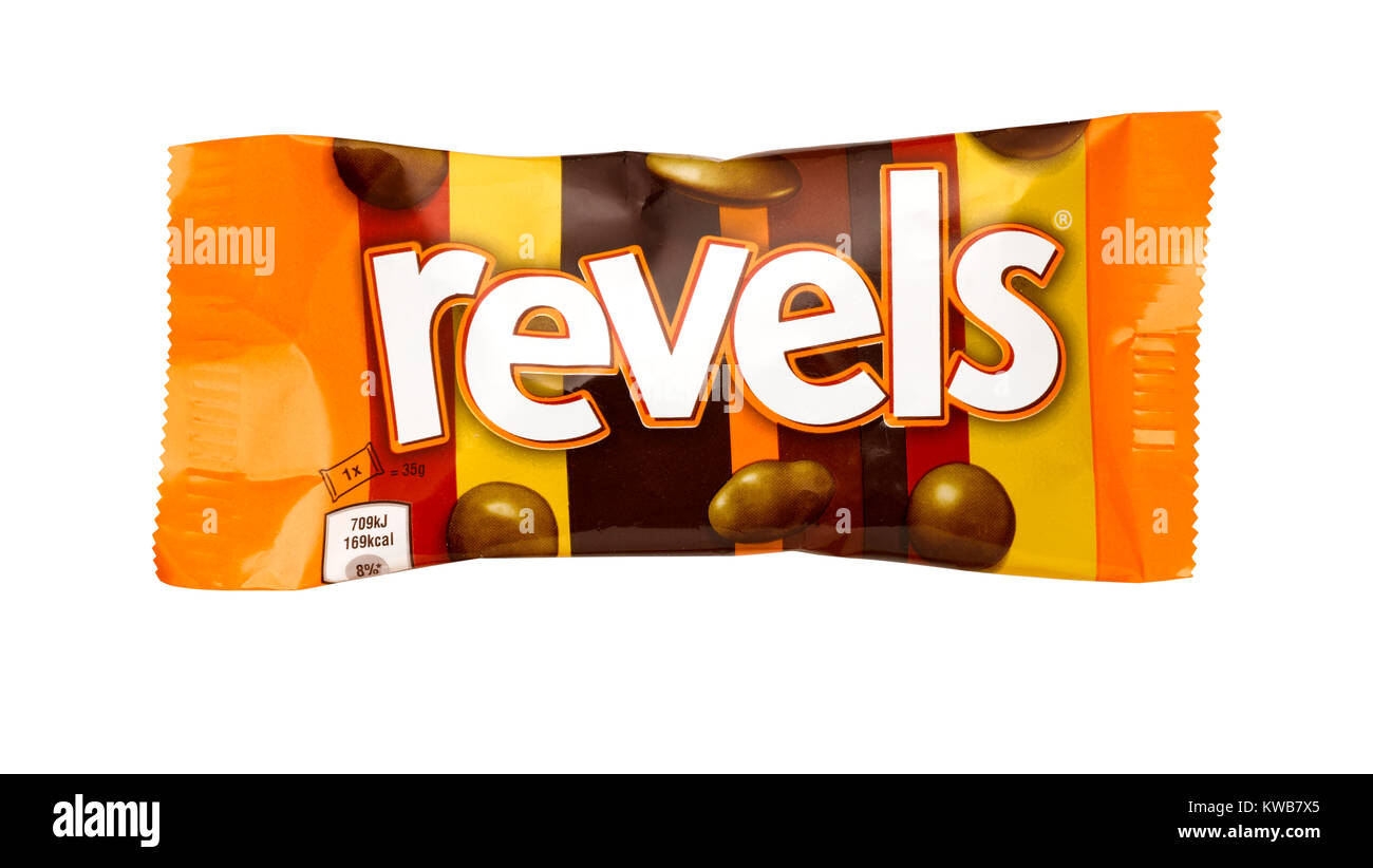 A Cut Out Shot Of A Bag Of Revels Stock Photo Alamy