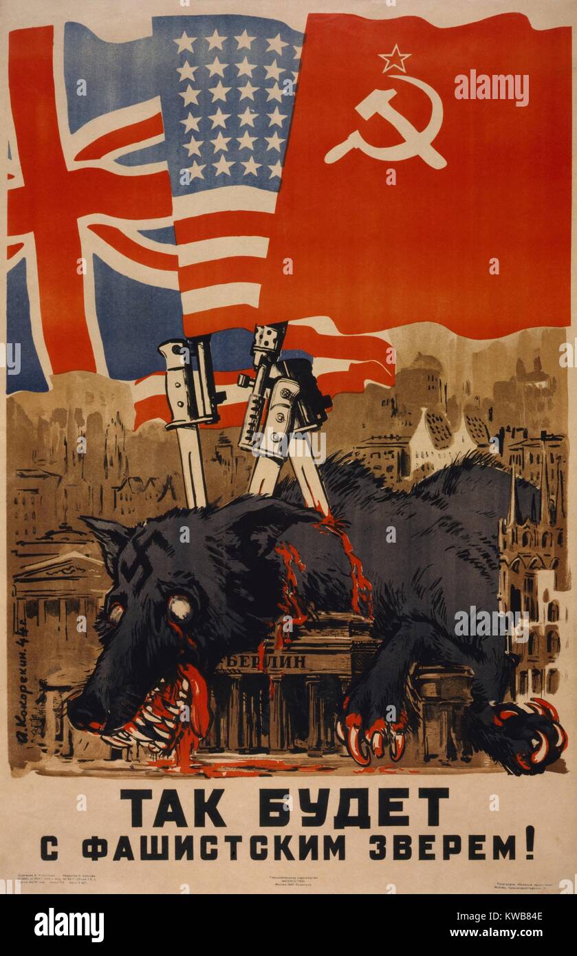 Russian soviet propaganda ww2 hi-res stock photography and images - Alamy