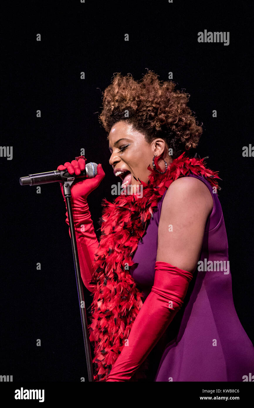The American soul and jazz singer and songwriter Macy Gray performs a live concert with the David Murray Infinity Quartet at Copenhagen Jazz Festival 2013. Denmark, 10/07 2013. Stock Photo