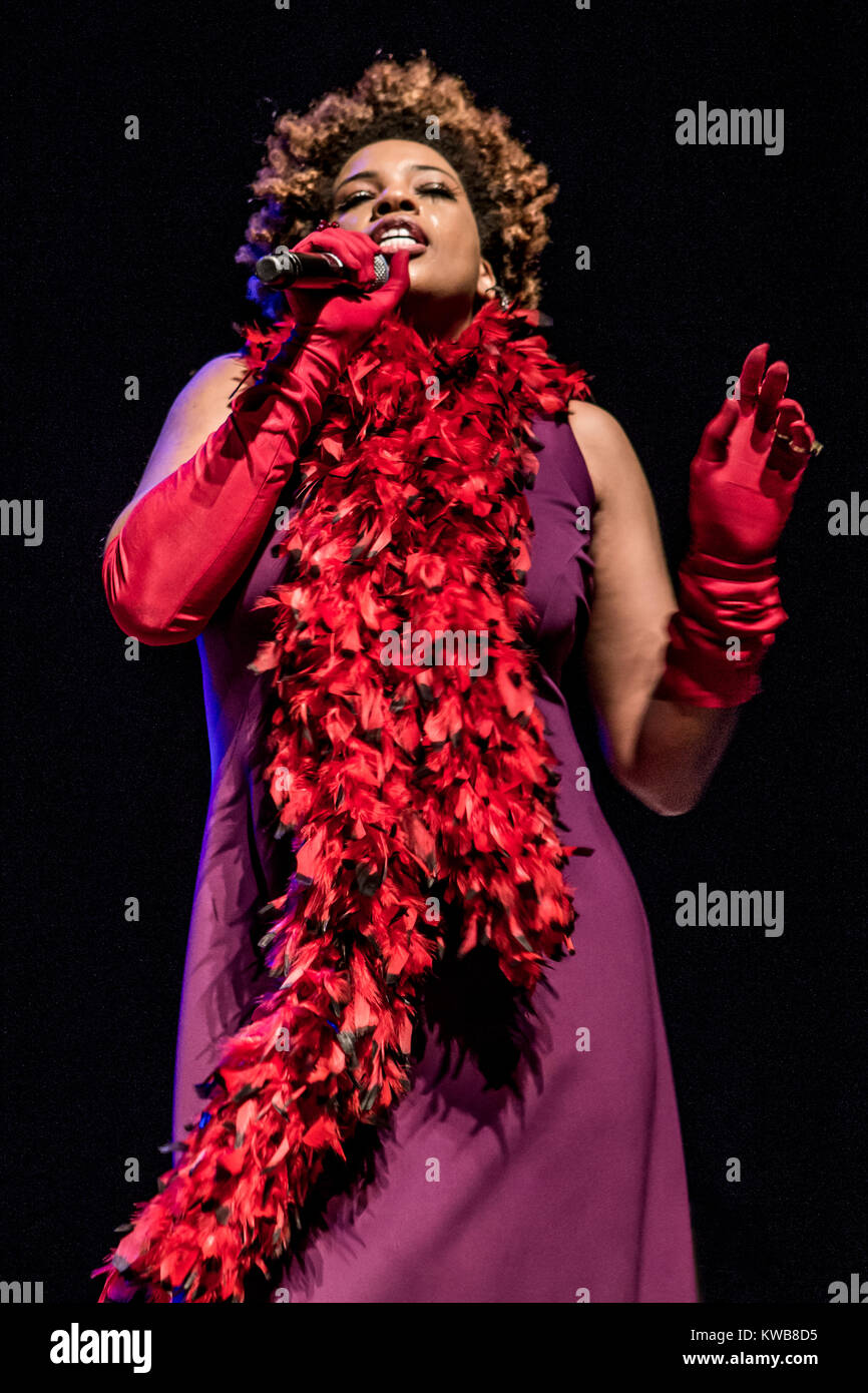 The American soul and jazz singer and songwriter Macy Gray performs a live concert with the David Murray Infinity Quartet at Copenhagen Jazz Festival 2013. Denmark, 10/07 2013. Stock Photo