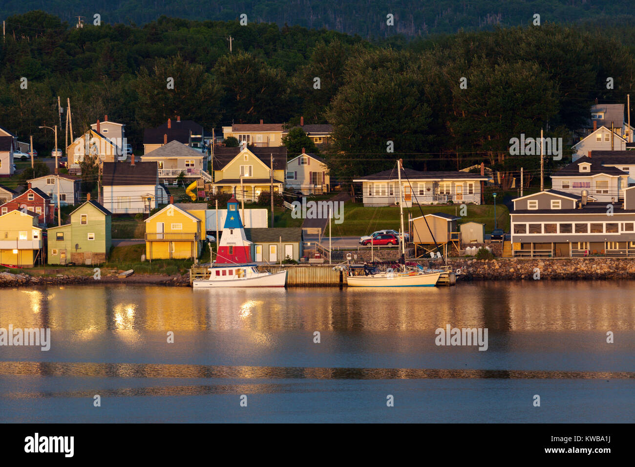 Panorama of Cheticamp, Nova Scotia. Cheticamp, Nova Scotia, Canada