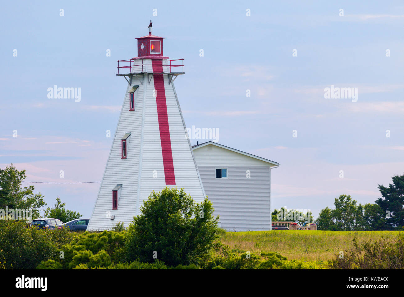Murray Harbour Range Rear Lighthouse on Prince Edward Island. Prince