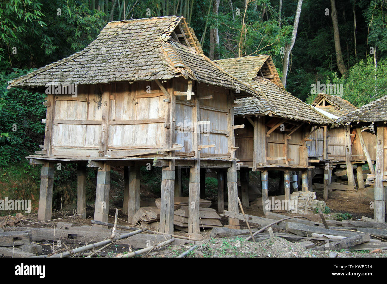 Old Chinese Village House Houses Stock Photos & Old Chinese Village