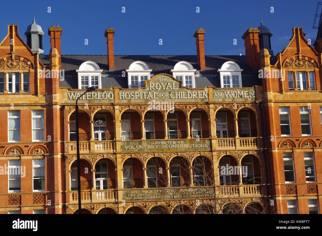 Royal Waterloo Hospital for Children and Women, London, UK. December, 2017. Stock Photo