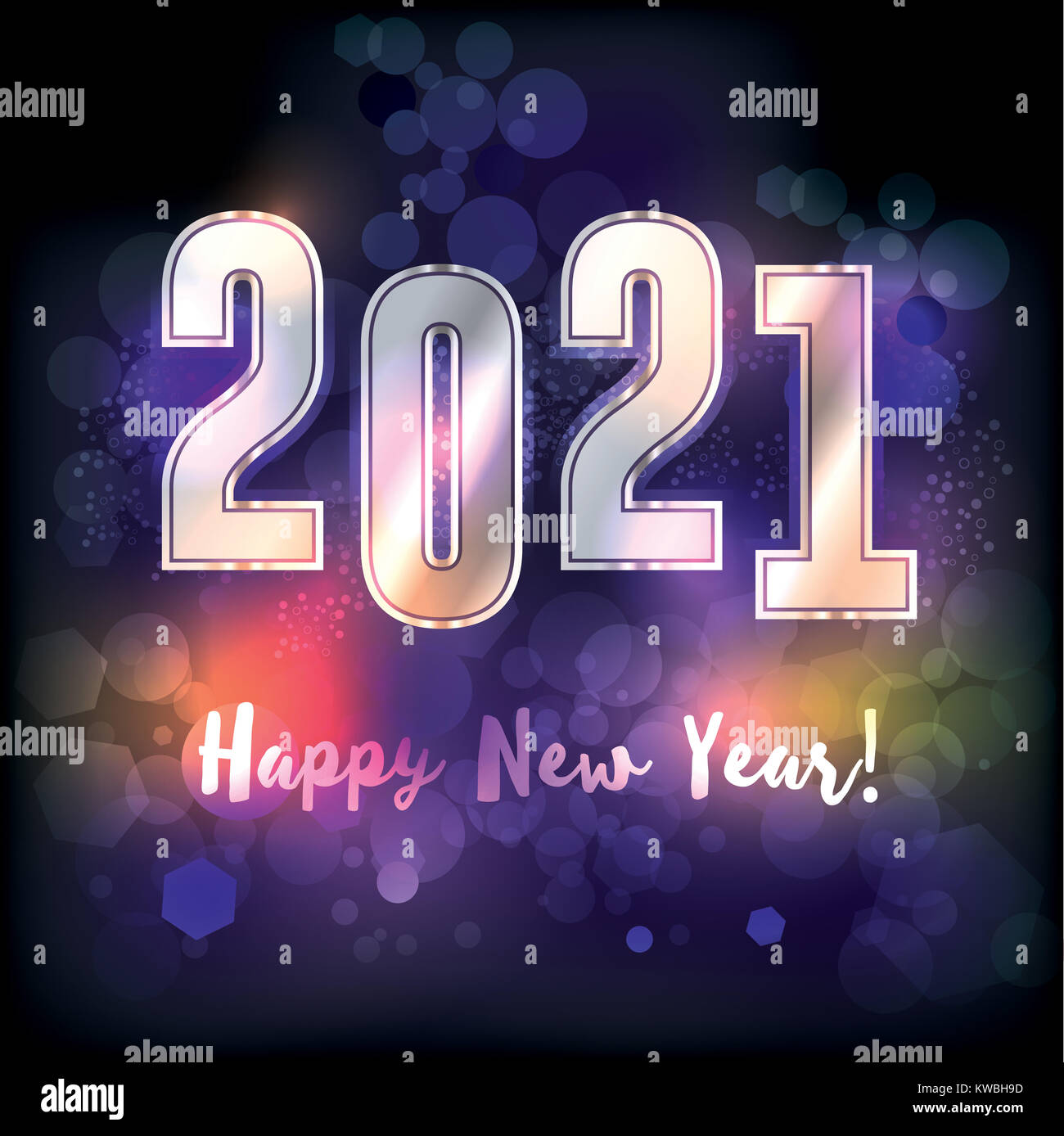 New 2021 year vector hi-res stock photography and images - Alamy