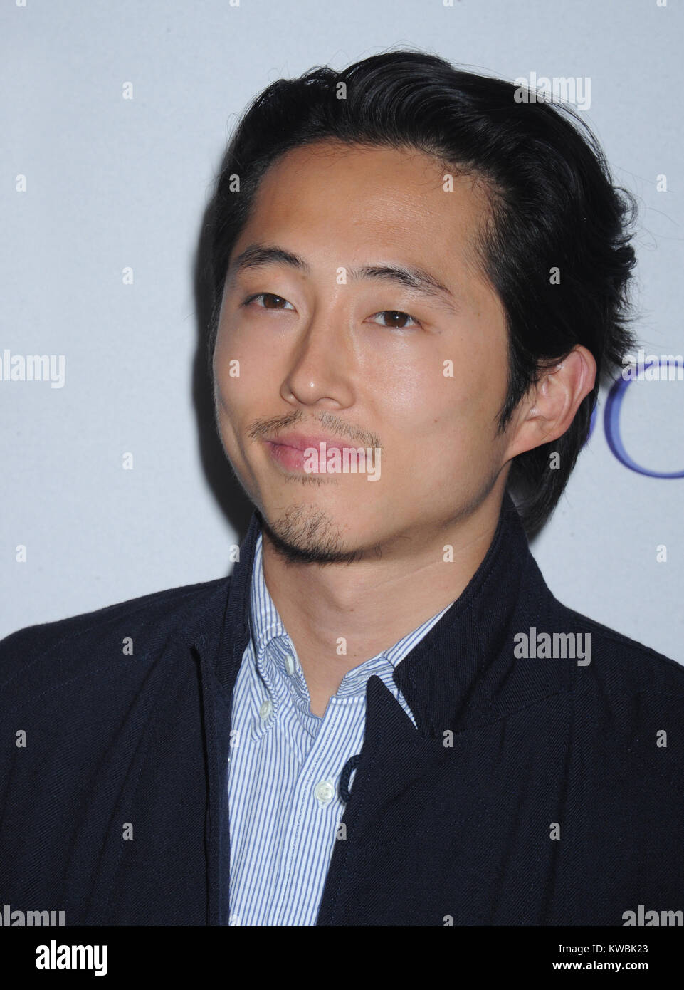NEW YORK, NY - OCTOBER 11: Steven Yeun attends the 2nd Annual Paleyfest New York Presents: 'The Walking Dead' at Paley Center For Media on October 11, 2014 in New York, New York   People:  Steven Yeun Stock Photo
