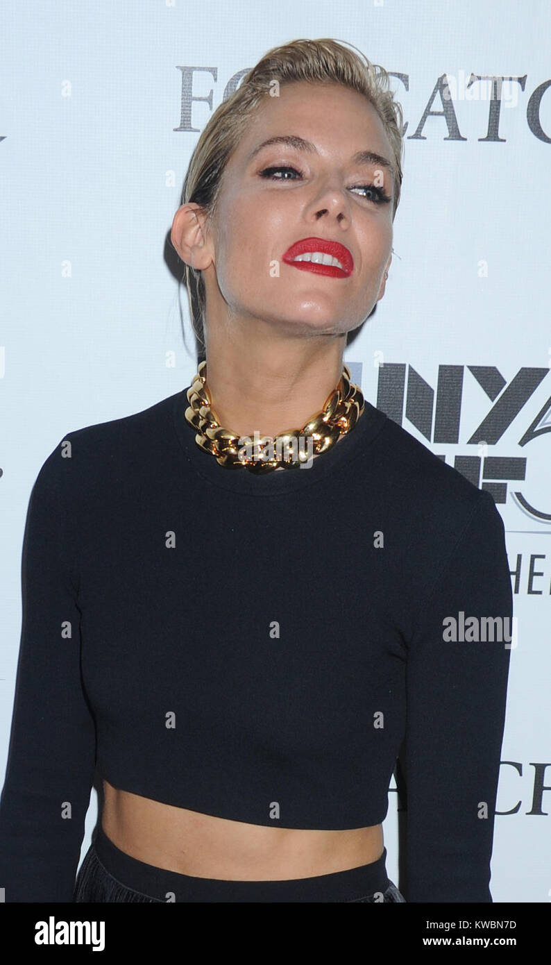 NEW YORK, NY - OCTOBER 10: Sienna Miller attends the 'Foxcatcher