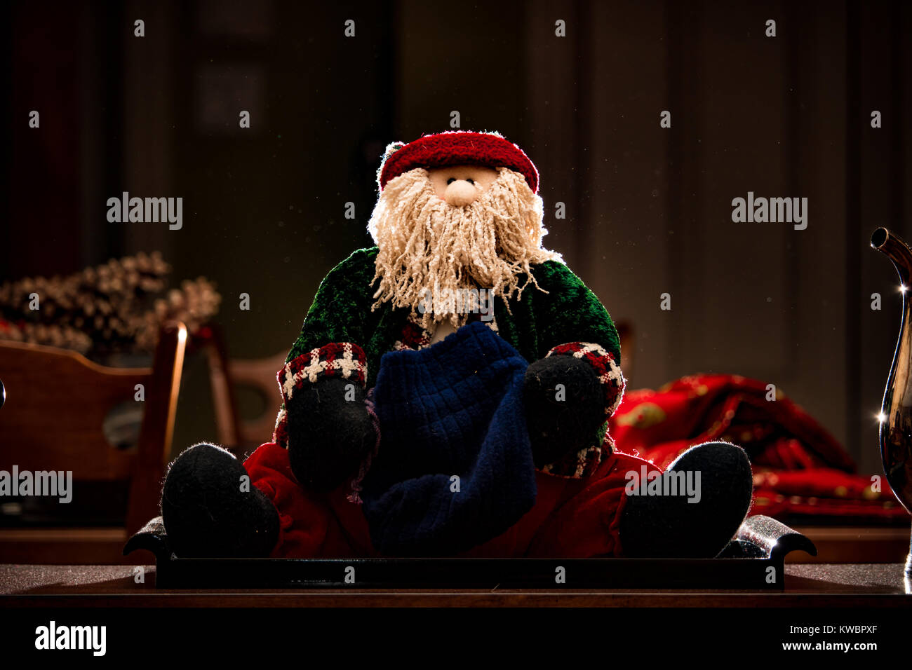 Santa Decoration Stock Photo