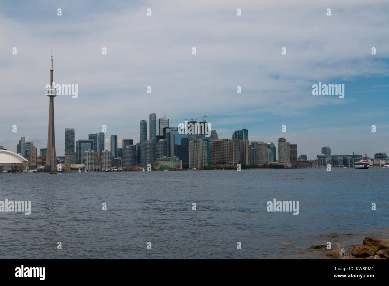 Toronto view from Central Island Stock Photo