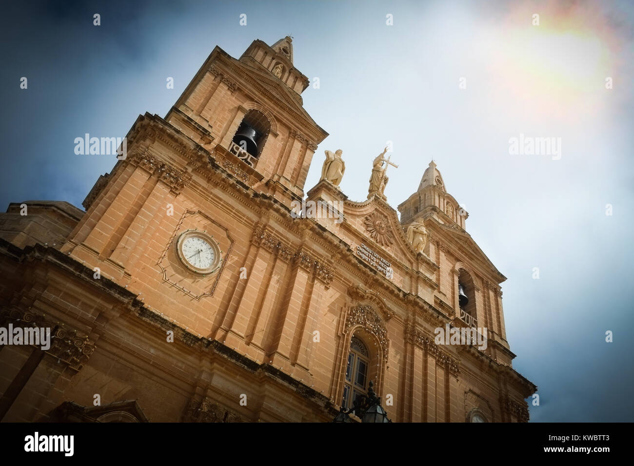 Sanctuary of Our Lady of Mellieha, parish church, Mellieha, Malta Stock Photo