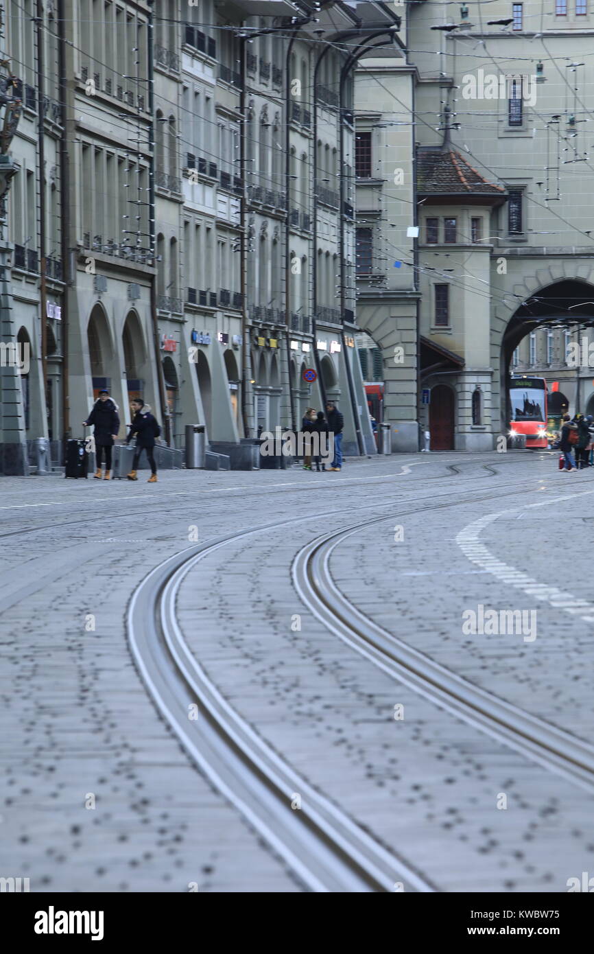 The Old Town of Bern in Switzerland is a UNESCO World Heritage site and ...
