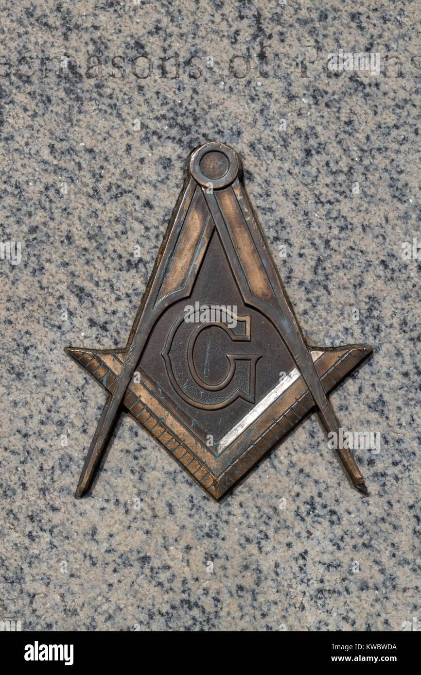 The Masonic Memorial in Valley Forge National Historical Park (U.S. National Park Service), Valley Forge, Pennsylvania, United States. Stock Photo
