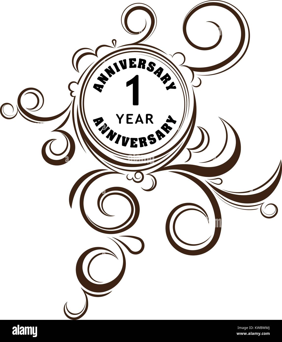 1 anniversary Stock Vector Images - Page 2 - Alamy, image size:1148x1390