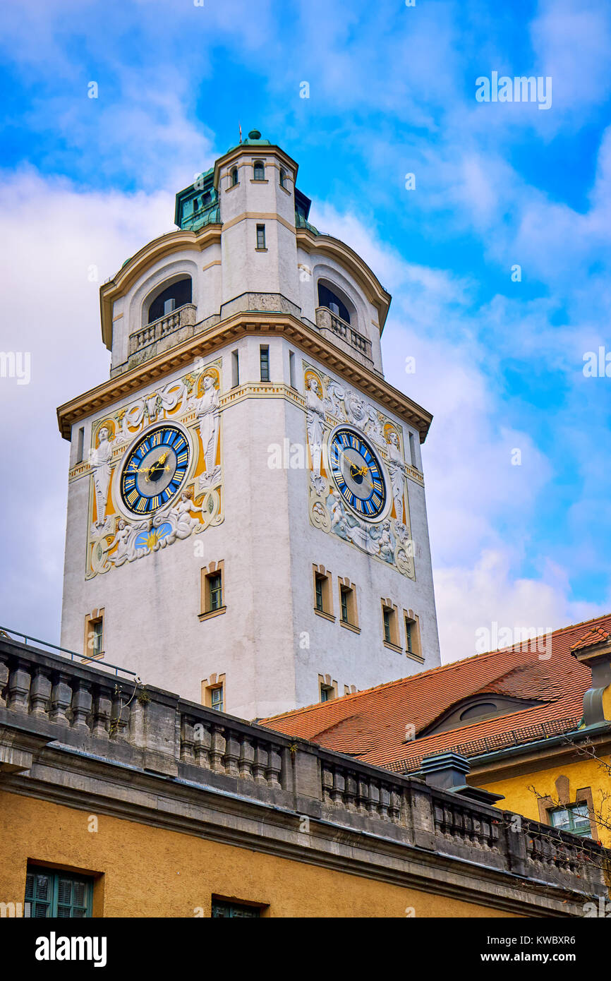 Building of a famous public bath and swimming pool in Munich, Germany Stock Photo Alamy