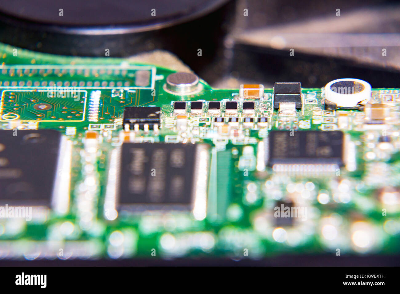 Electronic circuit Board of the computer Stock Photo - Alamy