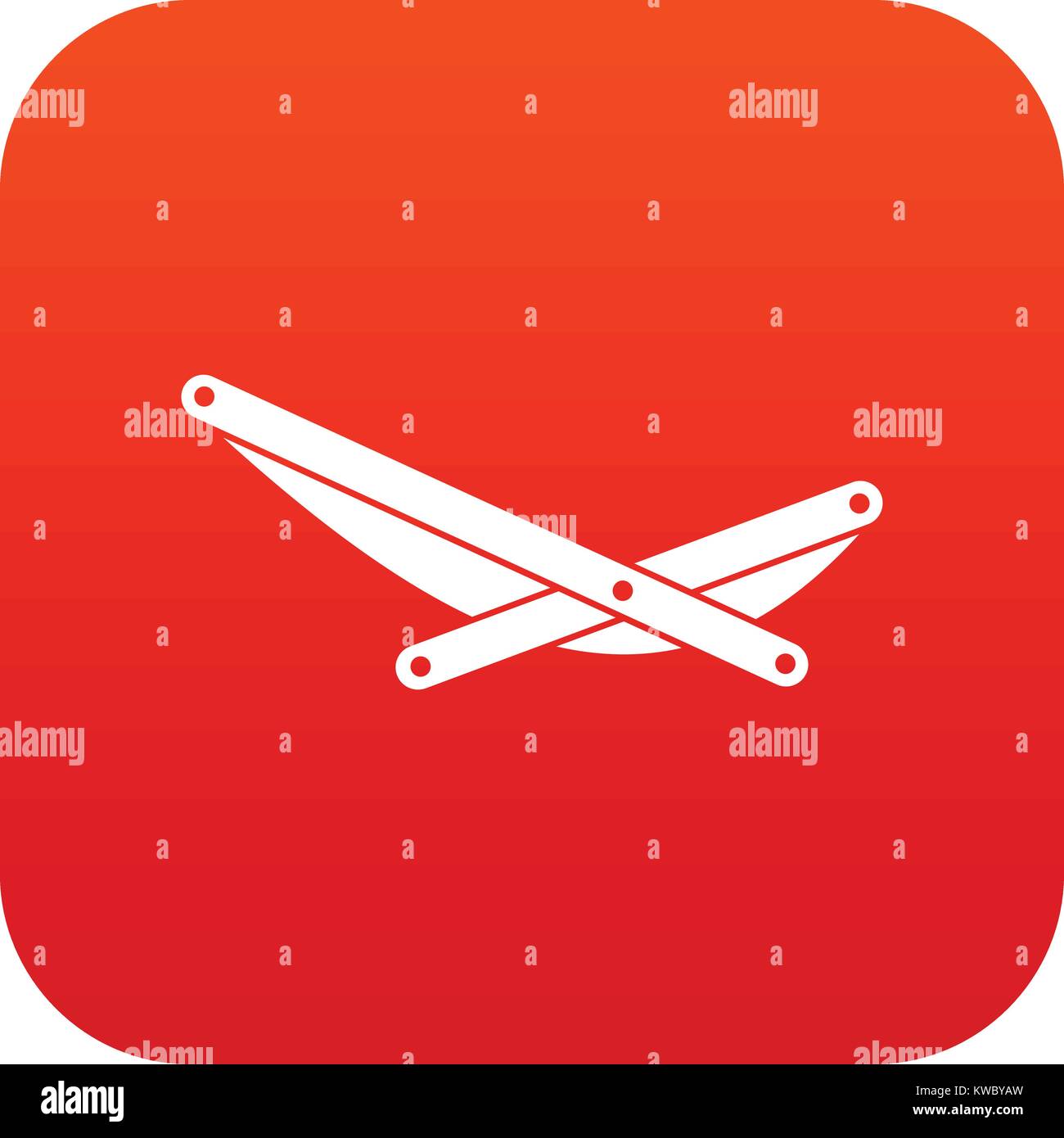 Beach chaise icon digital red Stock Vector Image & Art - Alamy