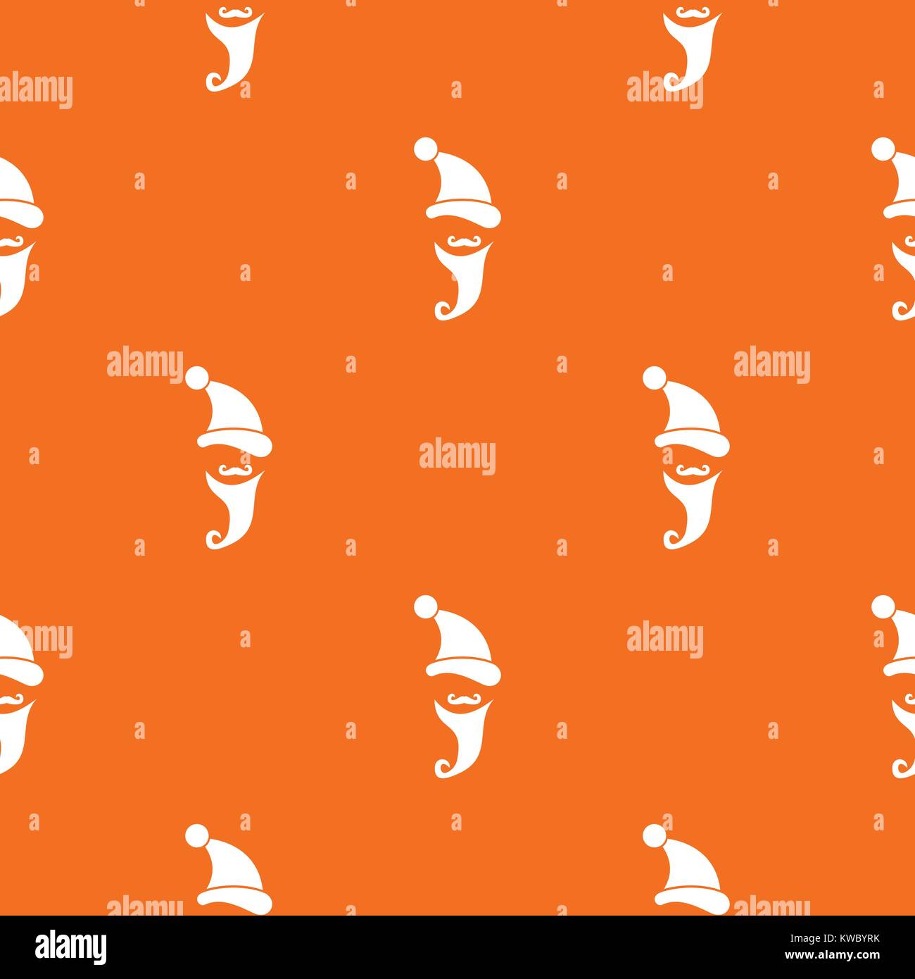 Santa hat, mustache and beard, simple style Stock Vector Image & Art ...