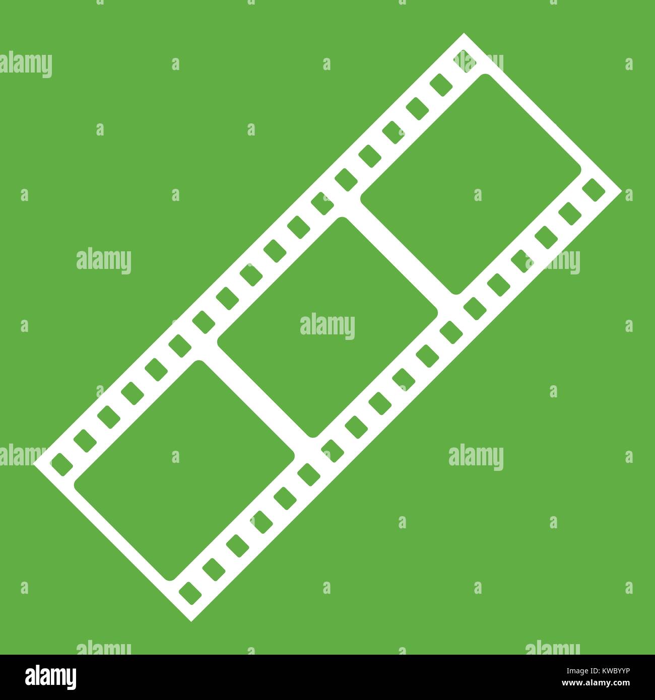 Film strip icon green Stock Vector Image & Art - Alamy
