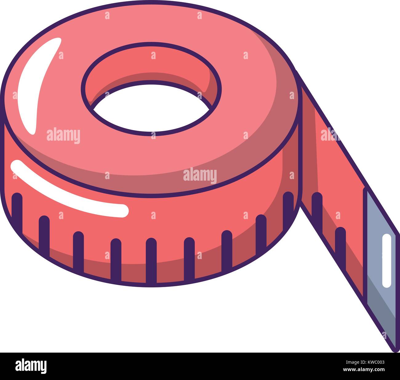 Tape measure icon, cartoon style Stock Vector Image & Art - Alamy
