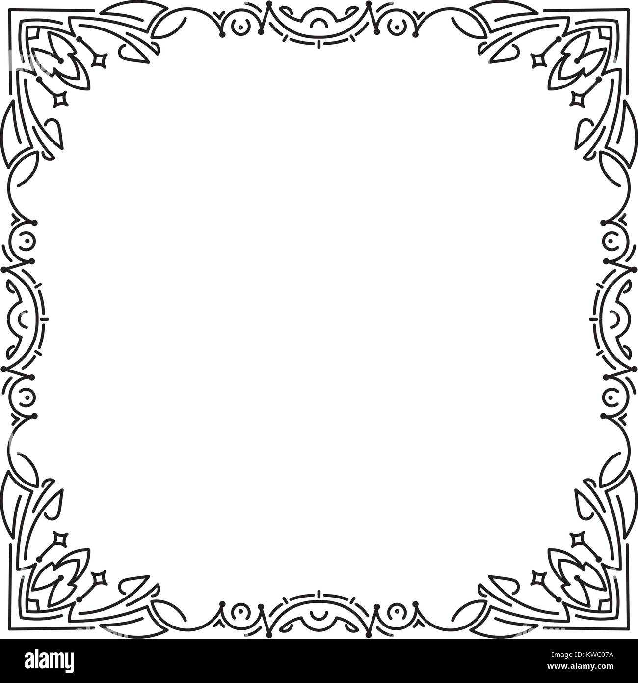 Fancy frame vector Stock Vector Images - Alamy