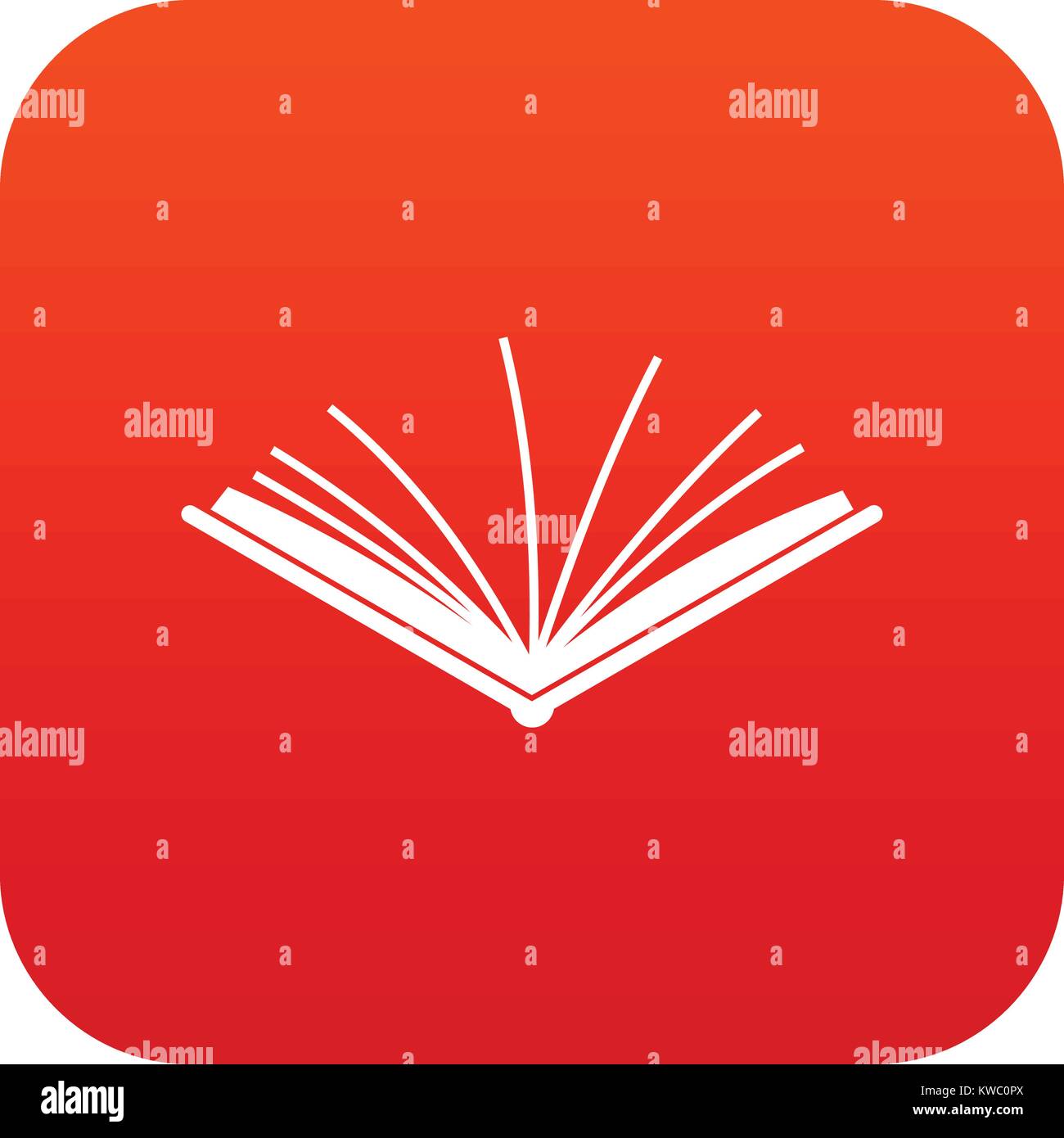 Open tutorial icon digital red Stock Vector Image & Art - Alamy