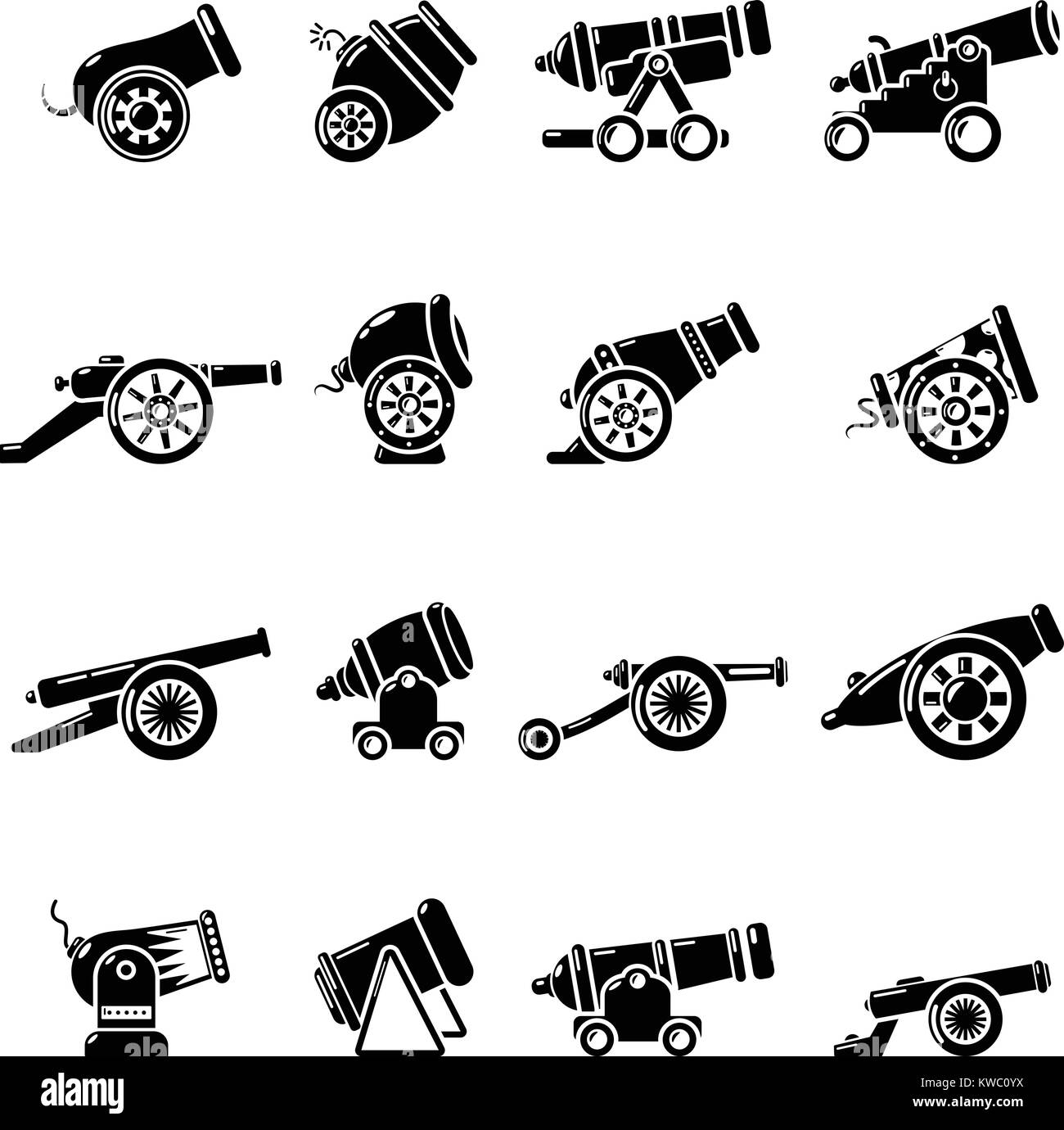 Signal cannon Stock Vector Images - Alamy