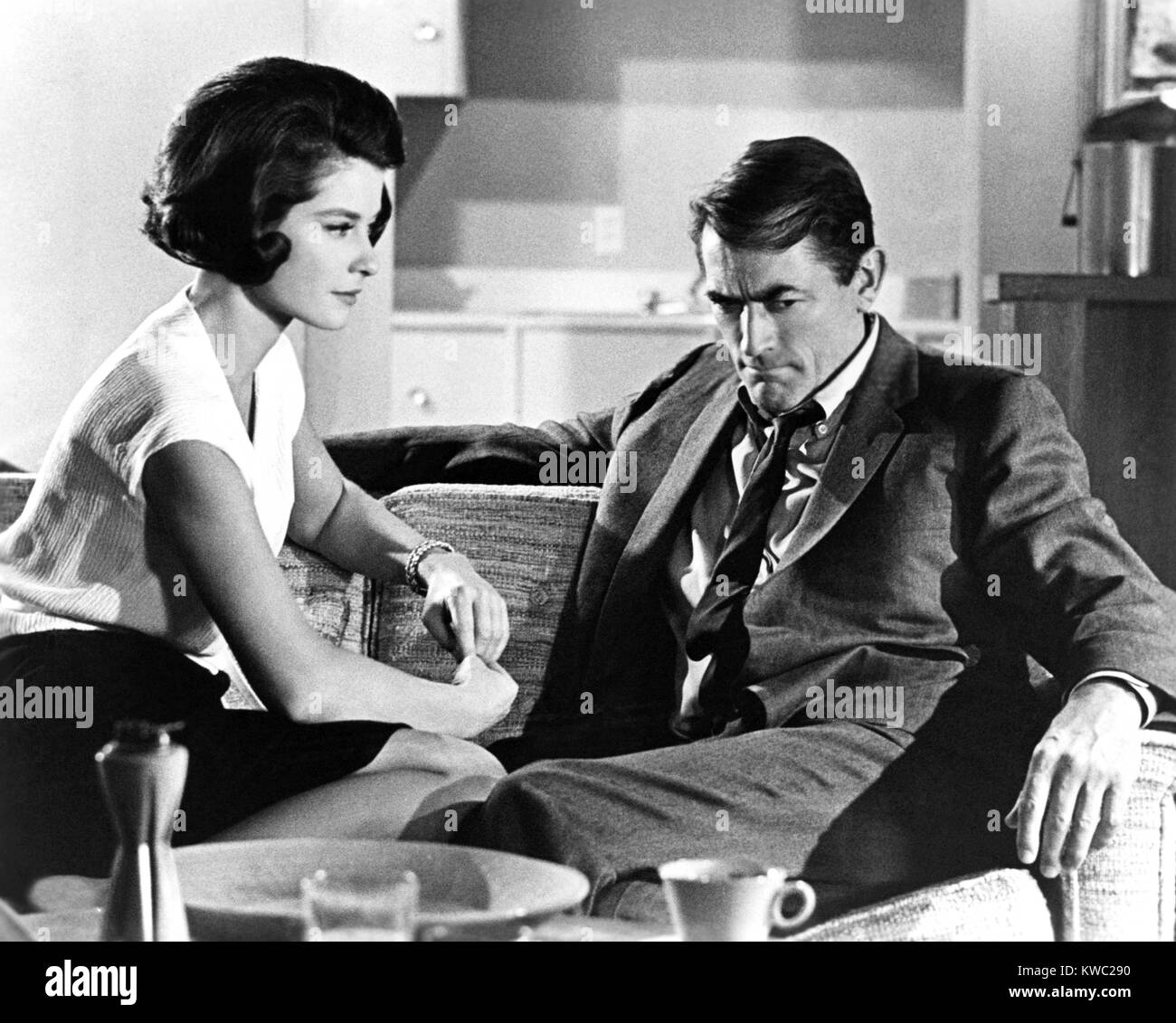 MIRAGE, from left: Diane Baker, Gregory Peck, 1965 Stock Photo - Alamy