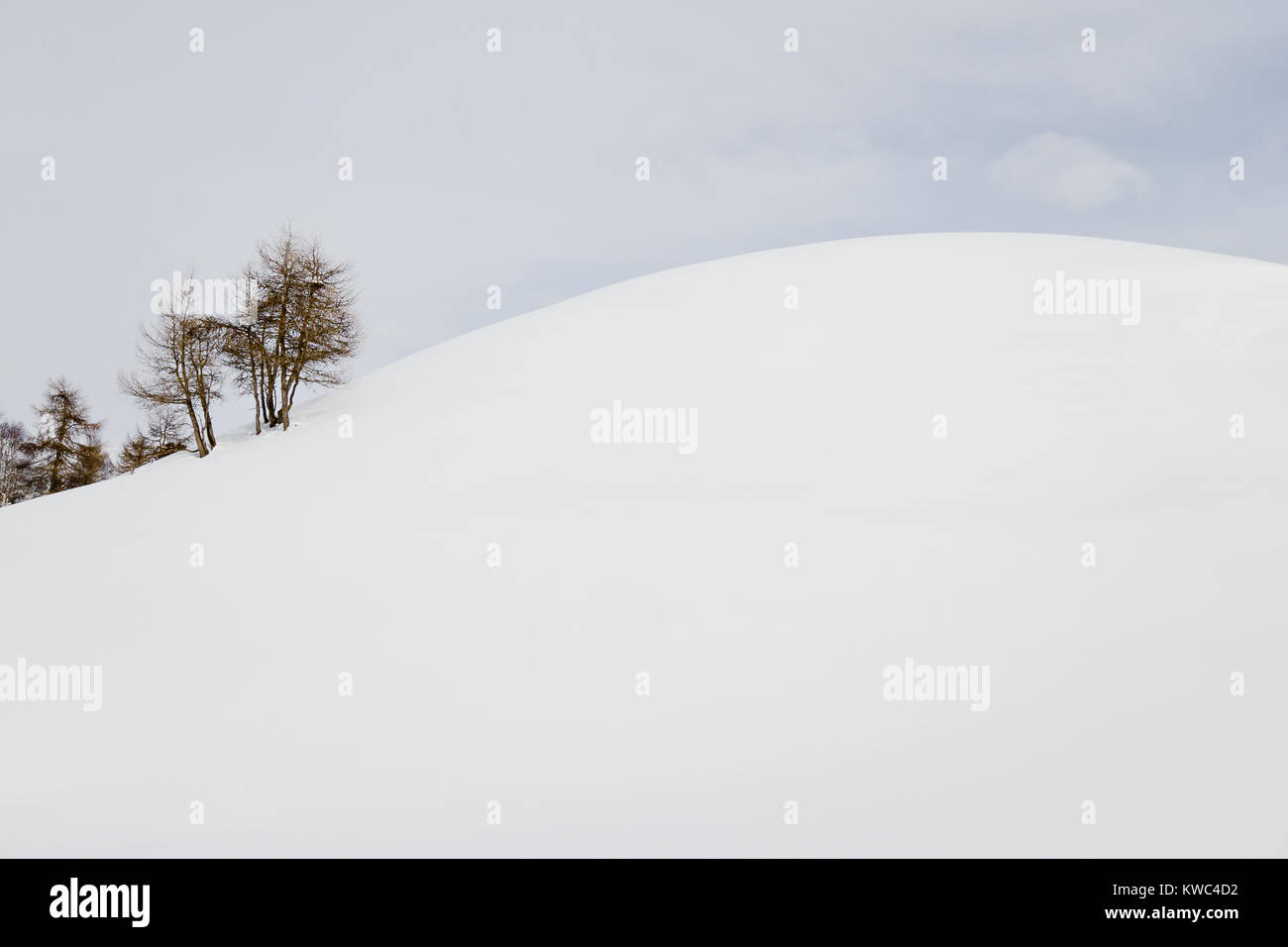 Minimalist winter photography Stock Photo