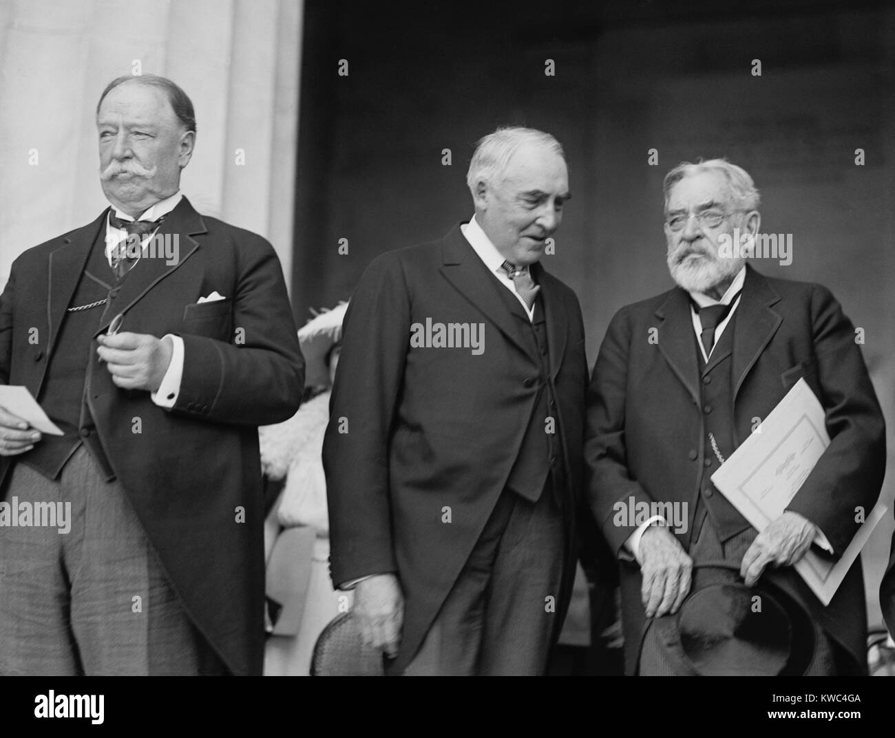 Two Presidents with Robert Lincoln at the dedication of the Lincoln ...