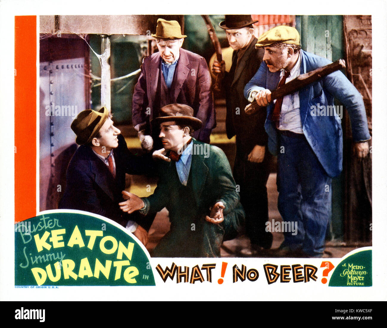 WHAT! NO BEER?, bottom from left Jimmy Durante, Buster Keaton, 1933