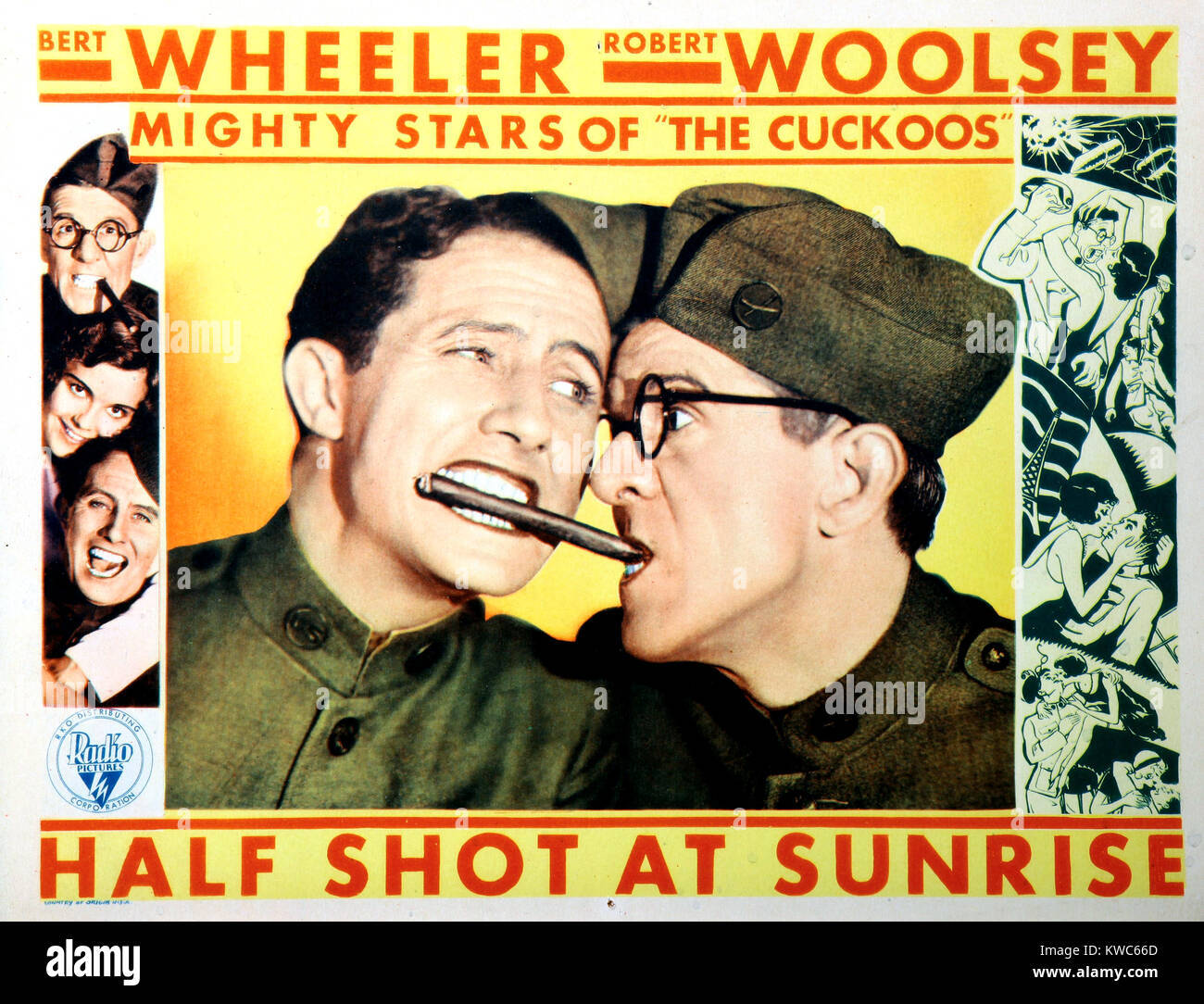 HALF SHOT AT SUNRISE, Bert Wheeler, Robert Woolsey [Wheeler and Woolsey], 1930 Stock Photo