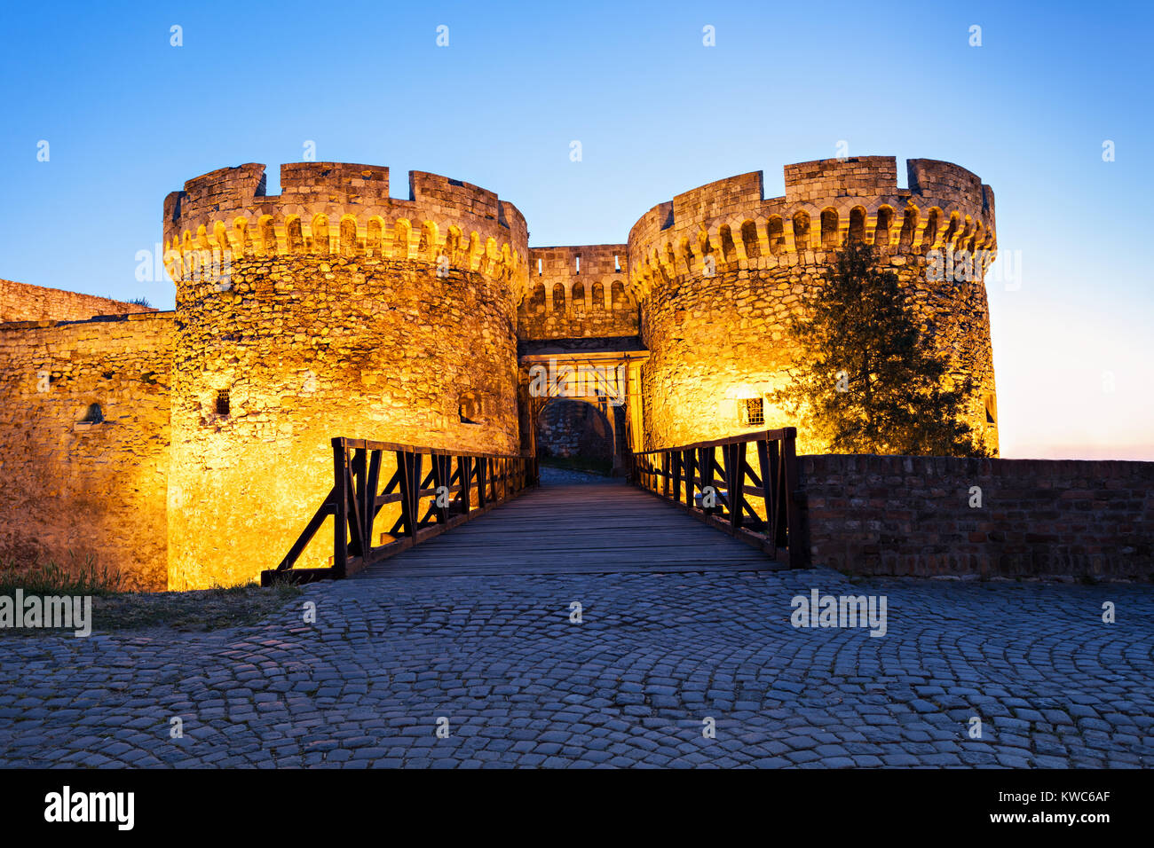 Kalemegdan Fortress in Stari Grad, Belgrade, Srbia Stock Photo