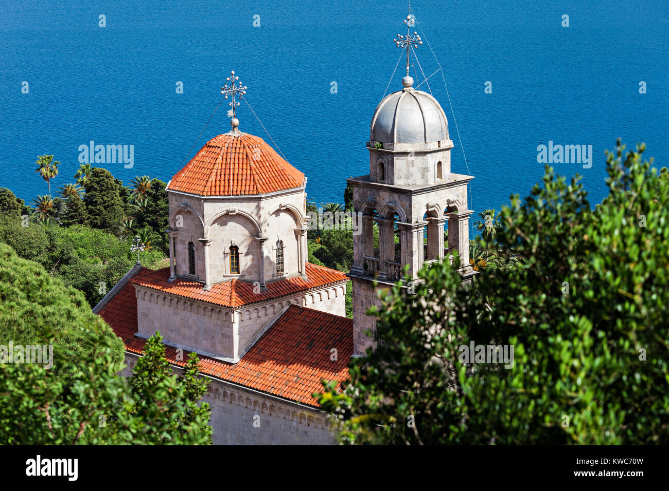 Savina Monastery is a Serb Orthodox monastery, Herceg Novi, Montenegro Stock Photo