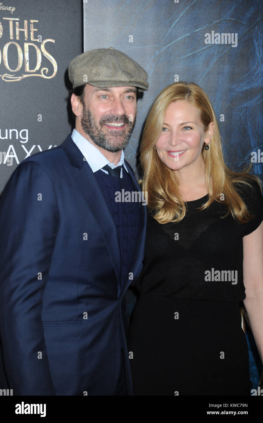 NEW YORK, NY - DECEMBER 08: Jon Hamm, Jennifer Westfeldtattends 'Into