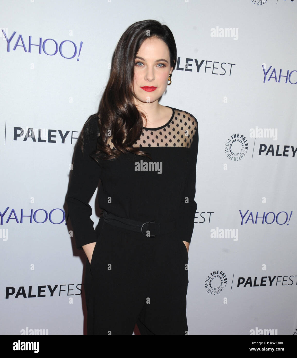 NEW YORK, NY - OCTOBER 18: Caroline Dhavernas attends the 2nd Annual Paleyfest New York Presents: 'Hannibal' at Paley Center For Media on October 18, 2014 in New York, New York  People:  Caroline Dhavernas Stock Photo