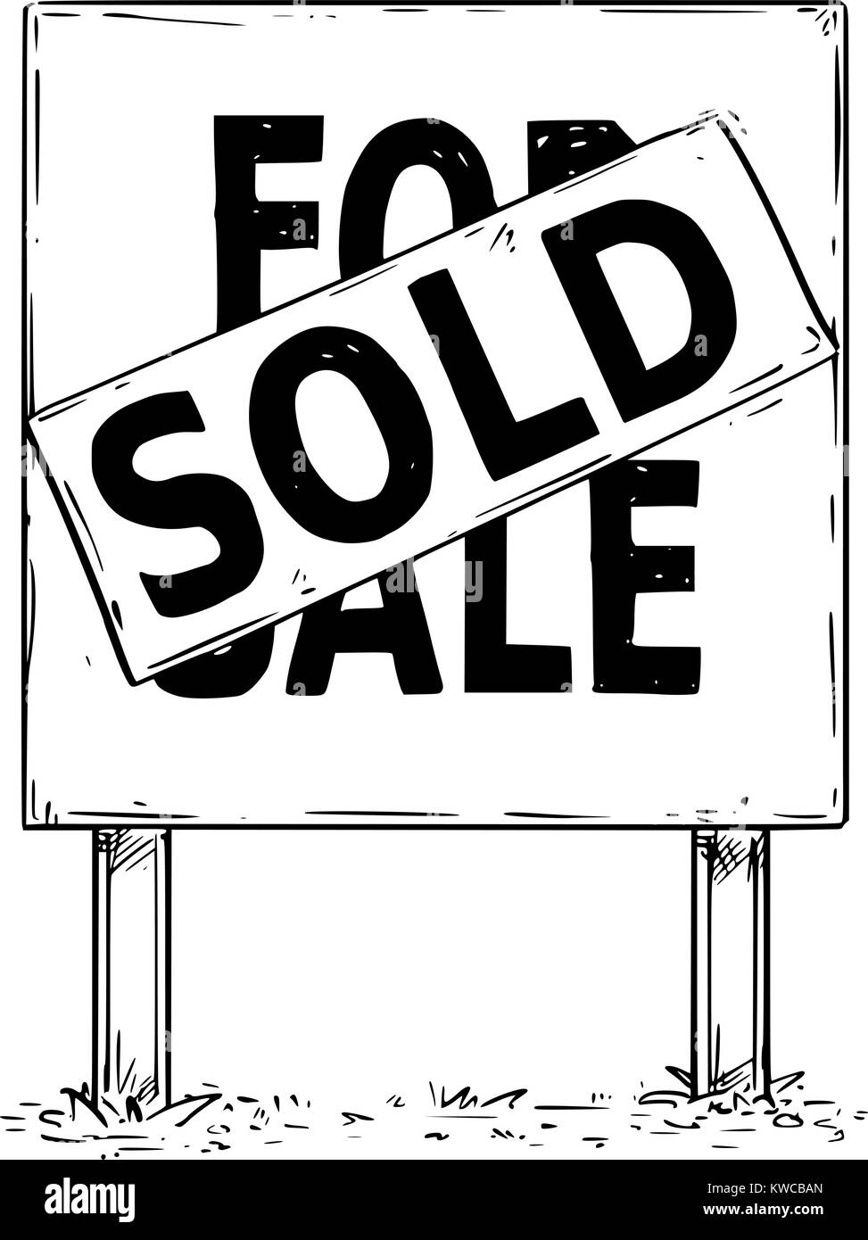 Sold building Stock Vector Images - Alamy