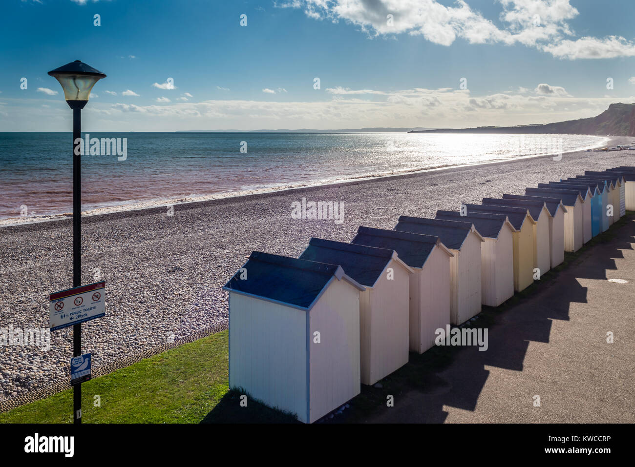 September on the beach and the tourists have gone home. Stock Photo
