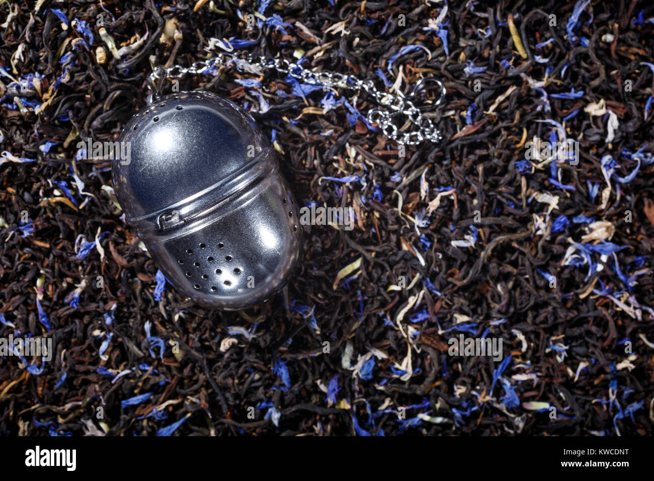Black tea background Stock Photo