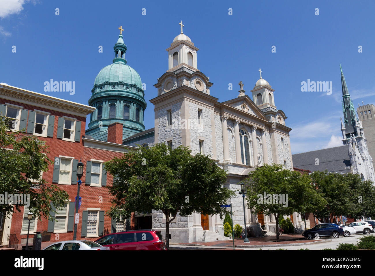 Cathedral dome church parish blue hires stock photography and images
