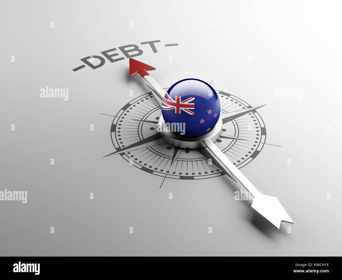 New Zealand High Resolution Debt Concept Stock Photo Alamy