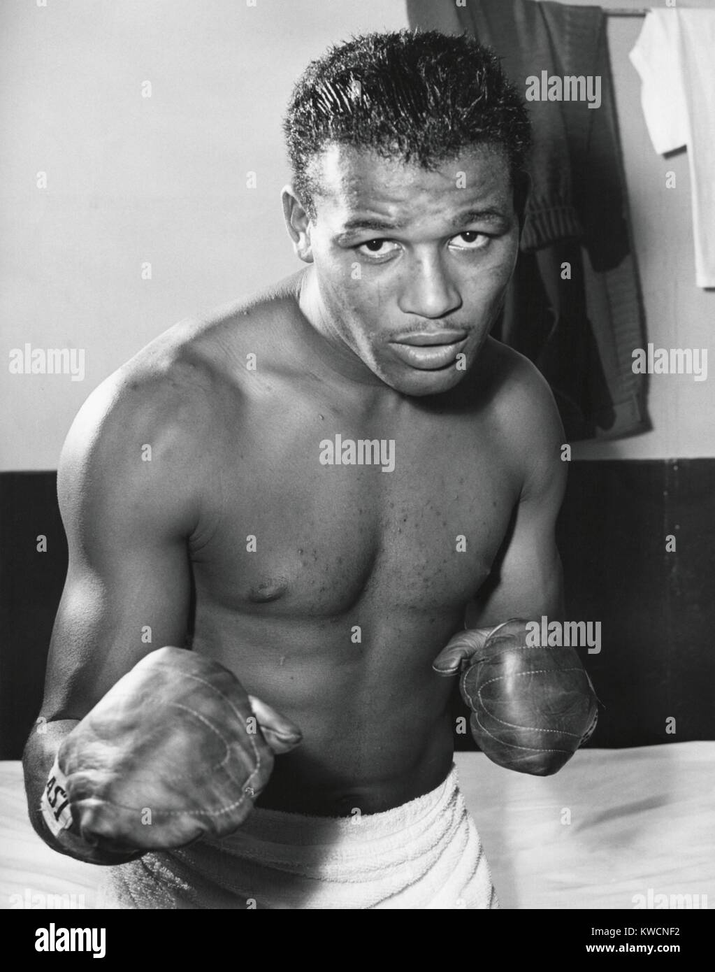 Sugar Ray Robinson was the welterweight boxing champion from 19461950