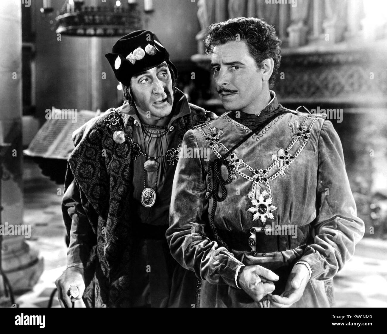 Ronald Rathbone IF I WERE KING, from left, Basil Rathbone, Ronald Colman, 1938 Stock ...