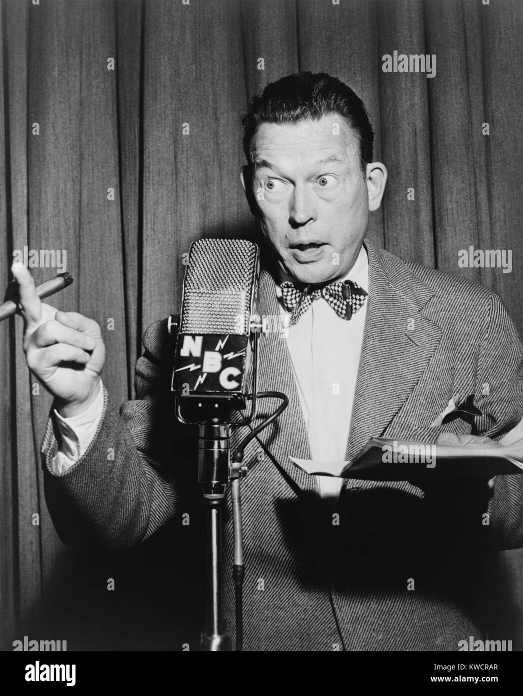 Fred Allen, performing on NBC radio in 1948. The Fred Allen Show was