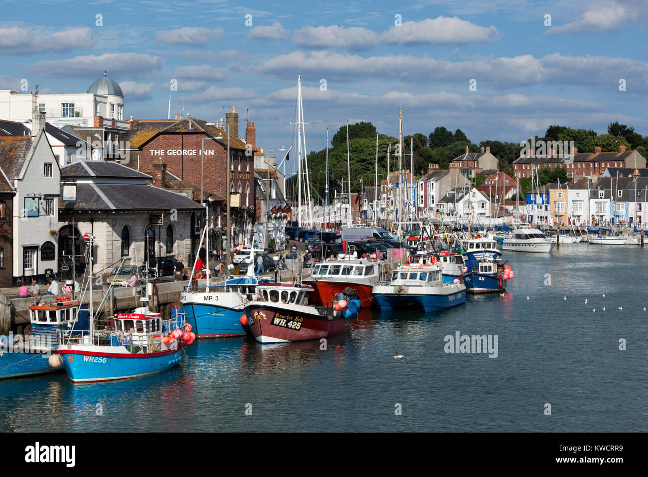 WEYMOUTH, DORSET, ENGLAND: The Old Harbour Stock Photo