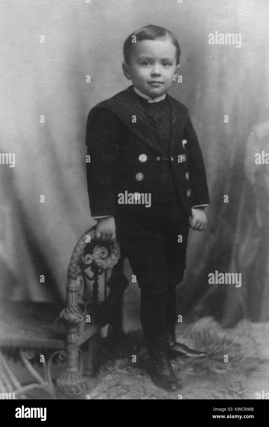 J. Edgar Hoover at age 4, in 1899. The future FBI director was born in 1895 in Washington, D.C. - (BSLOC 2015 1 8) Stock Photo