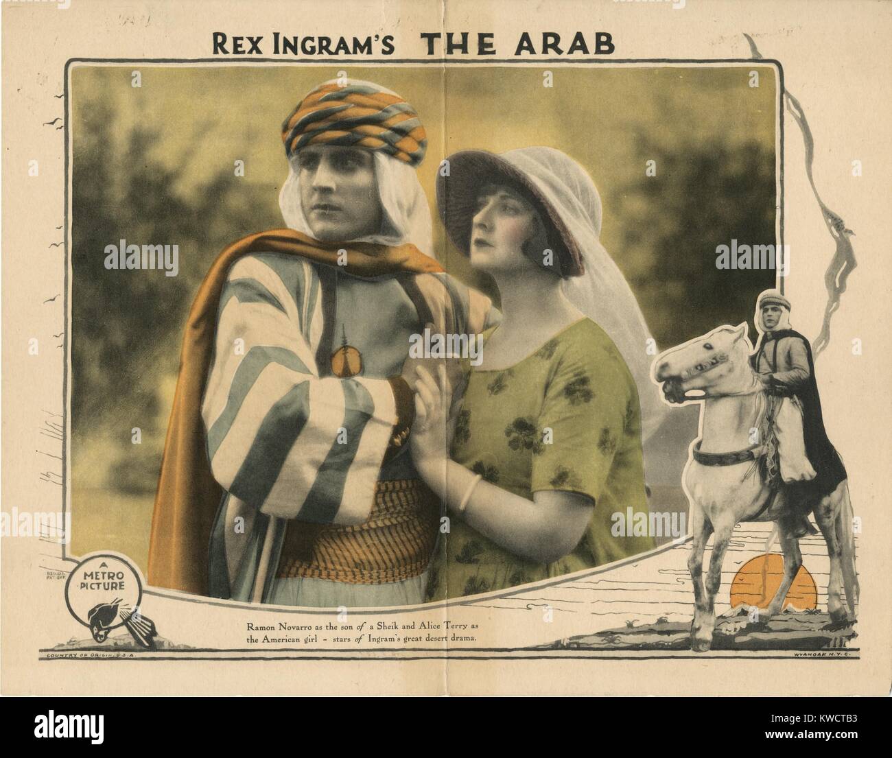 THE ARAB, from left: Ramon Novarro, Alice Terry, 1924 Stock Photo - Alamy