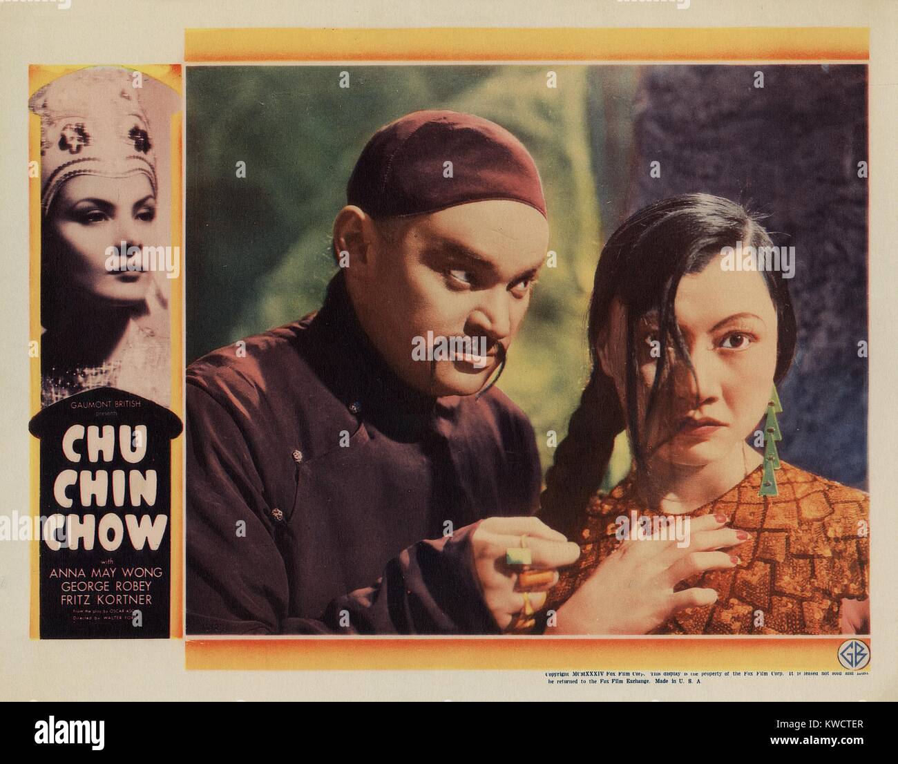 CHU-CHIN-CHOW, (aka ALI BABA NIGHTS), from left: Fritz Kortner, Anna May Wong, 1934. Stock Photo