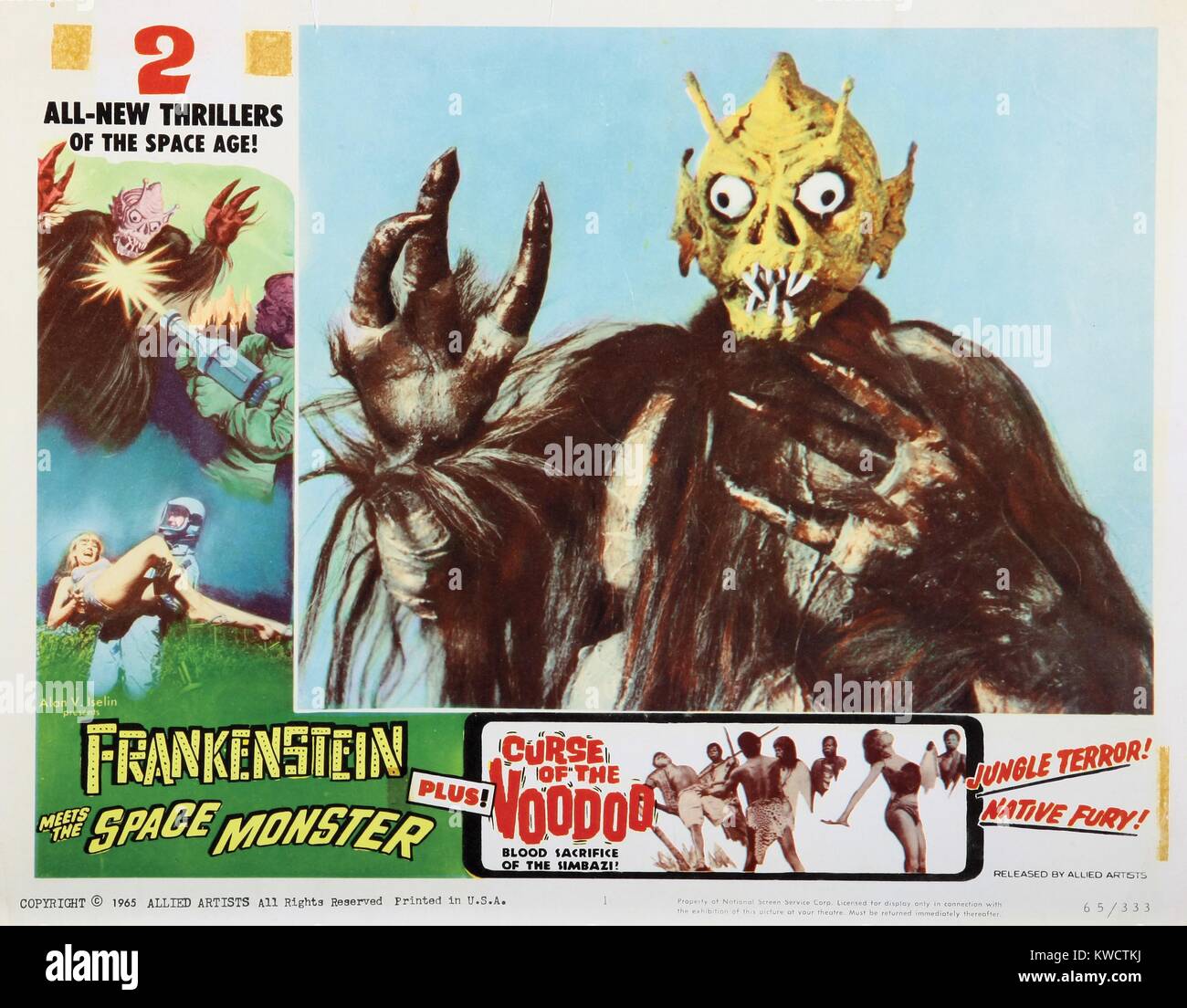 Frankenstein Meets The Space Monster 1965 Stock Photo Alamy