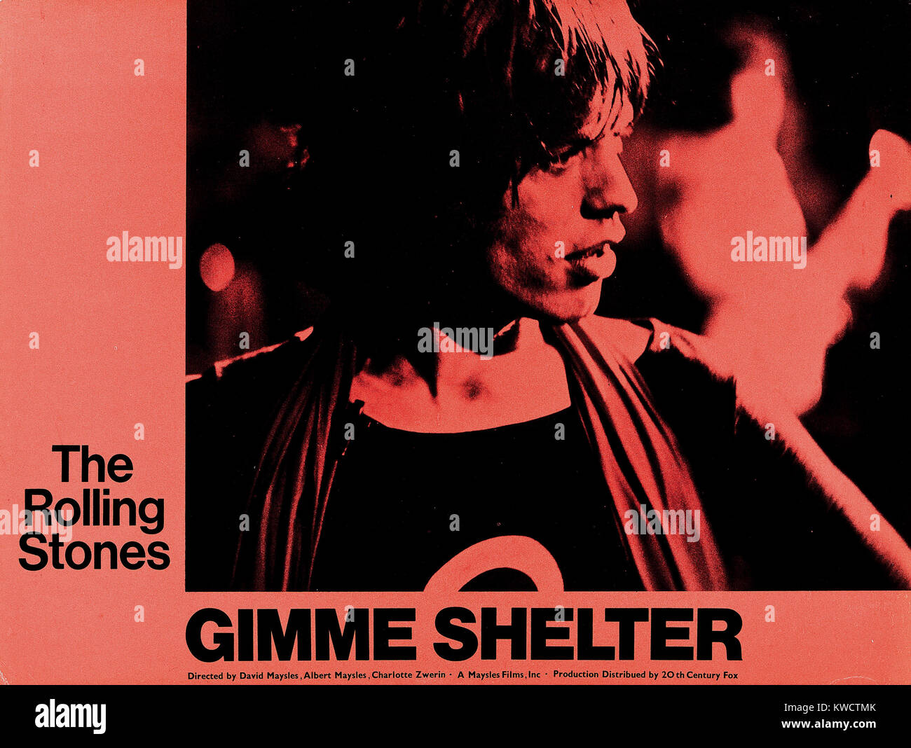 GIMME SHELTER, Mick Jagger, 1970 Stock Photo Alamy